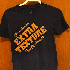 🎵 George Harrison “Extra Texture” Album Tee – Size Small – Black/Orange 🎵